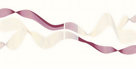 Wall Mural - A simple vector graphic of sound waves, representing the audio channel on your phone or computer.The wave shape is clearly visible and has smooth curves to represent different sounds.