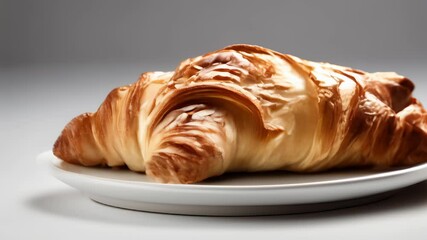 Sticker -  Deliciously flaky croissant ready to be savored