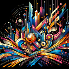 Wall Mural - abstract art design