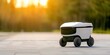 © Anastasiia - Autonomous delivery robot being developed by Estonian business for future courier services. Concept Robotics, Technology, Business Innovation, Future Courier, Autonomous Delivery