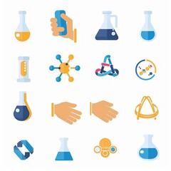 Poster - Set of Science and Laboratory Icons