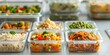 © Anastasiia - Organize weekly meal prep with batch cooking and Tupperware for convenience. Concept Meal Planning, Batch Cooking, Tupperware Storage, Weekly Prep, Healthy Eating