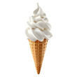© Png - Video - Photo - Soft Serve Ice Cream Cone cut out transparent isolated on white background PNG file