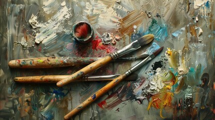 Artistic tools for oil painting