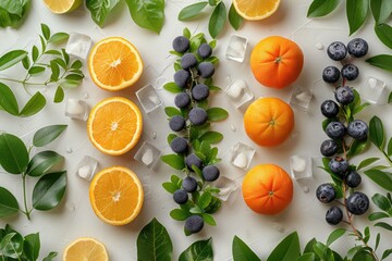 Wall Mural - fresh fruits tropical summer vibes professional advertising food photography