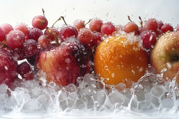 Wall Mural - fresh fruits tropical summer vibes professional advertising food photography