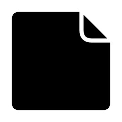 Sticker - document or file icon, doc paper icon