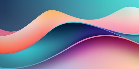 Wall Mural - multicolored waves on a multicolored background ,minimalistic, backdrop,
