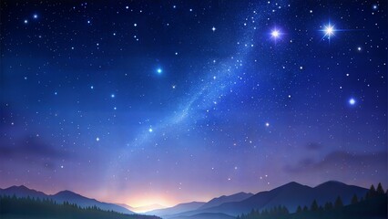 A beautiful night sky with a large milky way in the middle