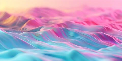 Wall Mural - Dynamic Low Poly Background with Vibrant Wave Pattern A Digital Sophistication. Concept Digital Art, Low Poly, Vibrant Colors, Abstract Background, Geometric Patterns