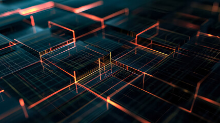 Wall Mural - abstract technology background: innovative concepts in modern ai communication and digital network t