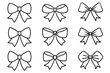 © Shapon - Ribbon Bow Line Art Design Illustration Drawing