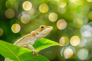 Fantastic nature macro animal bokeh background