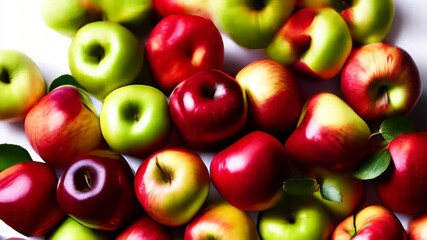 Canvas Print -  Freshly picked apples ready for a healthy snack