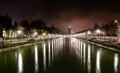 Wall Mural - City of Bucharest at night. Bucharest, Romania, 2023