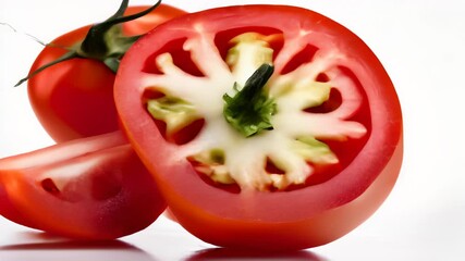 Sticker -  Freshly sliced bell pepper ready to be savored