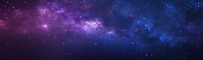 Wall Mural - a landscape with the milky way galaxy and stars in the night sky.