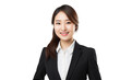 © Mary - Asian woman businesswoman smiling on transparent background. World of work. Asian country. Asian women. Recruitment. Job offer. Image for graphic designer. China. Japan.