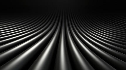 Wall Mural - abstract metallic background with some smooth lines