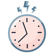 © Ольга Бабич - simple design of clock face icon in pastel colors, for various designs, posters or banners