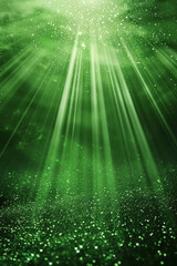Wall Mural - background green light rays