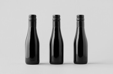 Sticker - Small red wine bottle mockup. Burgundy, alsace, rhone shape.