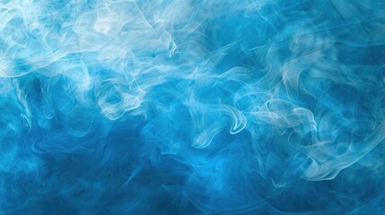 Poster - Abstract Blue Smoke Swirls