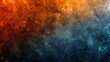 © Trichaiwat - Black Blue Orange A rough abstract background with a black, blue, and orange color gradient Include shine, light, a cutout of the subject, grainy noise, and a grungy texture