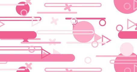 Wall Mural - geometric shape abstract loop animation. infinity motion graphic shapes loop animation on white back