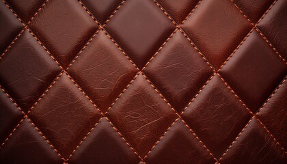 Wall Mural - brown leather texture background