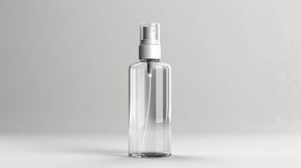 Wall Mural - Transparent plastic spray bottle stock photo Spray Bottle, Transparent, Bottle, Spray, Perfume Sprayer