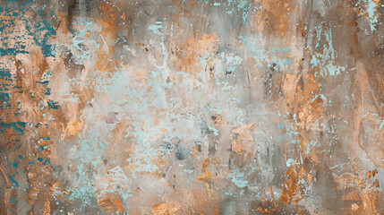 Canvas Print - Abstract Texture with Shades of Brown, Blue and Gold