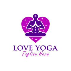 Poster - yoga sports lover logo