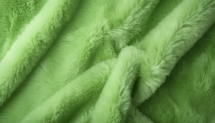 Wall Mural - green fur fabric texture