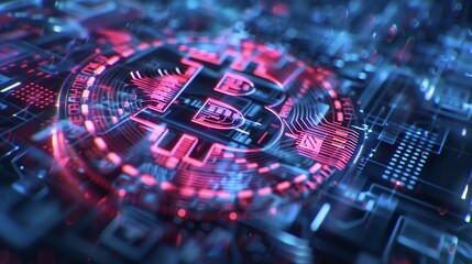 technology bitcoin background