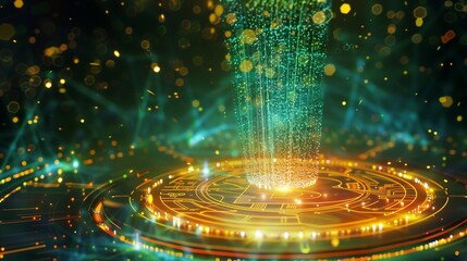 technology bitcoin background