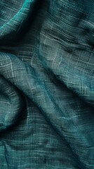 Wall Mural - Teal fabric background. Abstract background