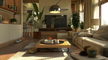 Modern living room interior design