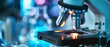 © Palung - Research medical DNA lab science biotechnology scientist laboratory clinic medicine chemistry. Medical analysis DNA research equipment technology test microscope work health scientific computer gene
