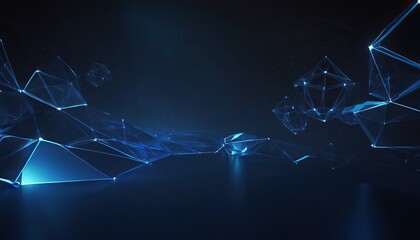 Abstract digital background Big data visualization Network connection structure Science background 3D rendering