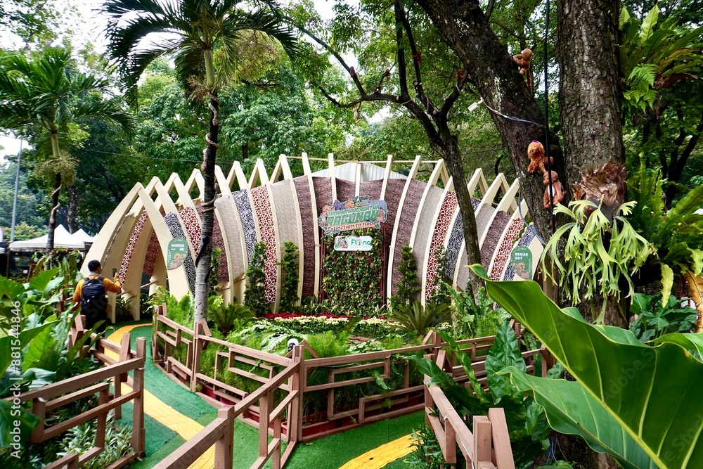 Jakarta, Indonesia July 10th, 2024 Ragunan flona exhibition