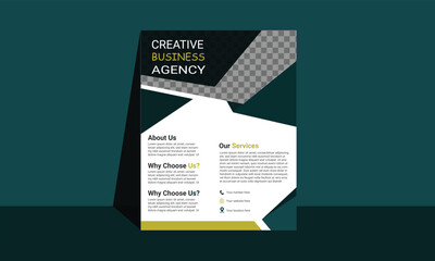 modern flyer design template by illustrator