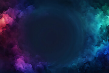 Wall Mural - Abstract Colorful Smoke Nebula Space Background