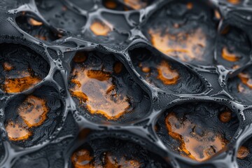 Poster - Intricate patterns of molten rock