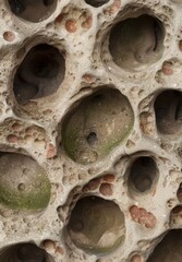 Canvas Print - Closeup of natural rock formations