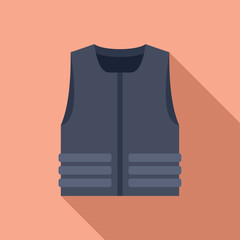 Poster - Dark colored bulletproof vest providing protection from gunfire