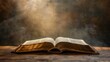 © Игорь Розводовский - an old Bible on a table. directed light.
