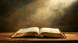 © Игорь Розводовский - an old Bible on a table. directed light.
