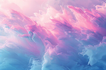 Wall Mural - Abstract Background: Pink and Blue Swirling Clouds