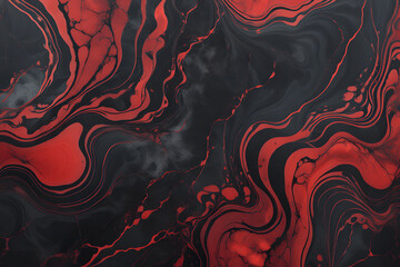 Wall Mural - Dripping Blood Effect On Red And Black Abstract Artistic Canvas